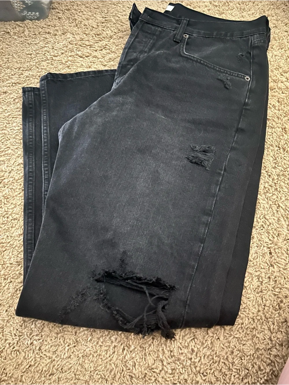 NUUDS Women’s Black Slim Straight Jeans - Picture 2 of 2